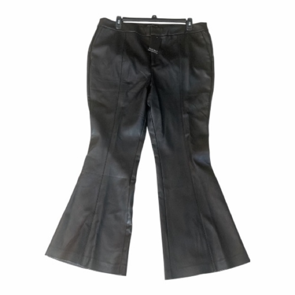 Eloquii Black Faux Leather Pants Women’s Size 18 - Picture 3 of 7
